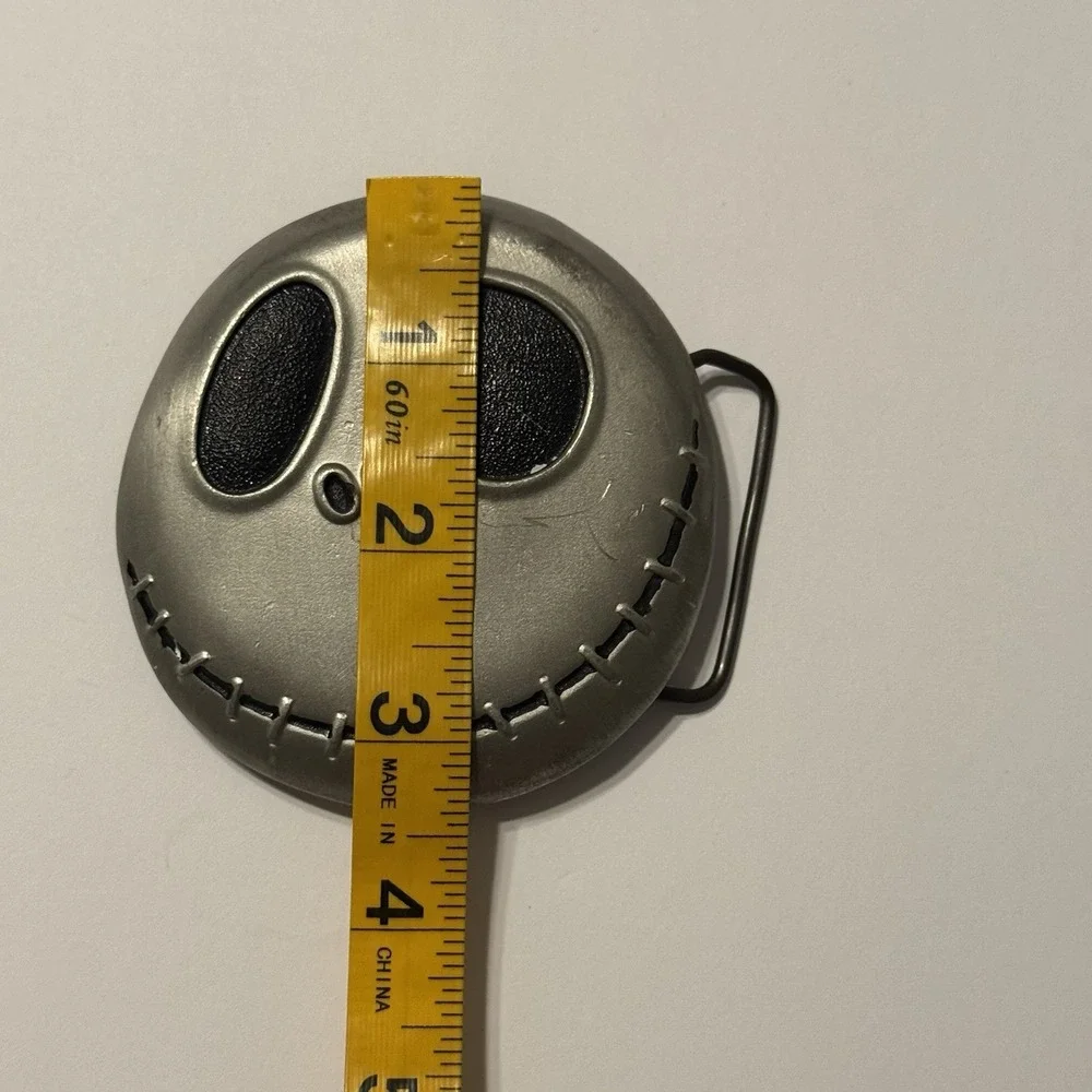 Belt Buckle Nightmare‎ Before Christmas Jack Skellington Metal Silver